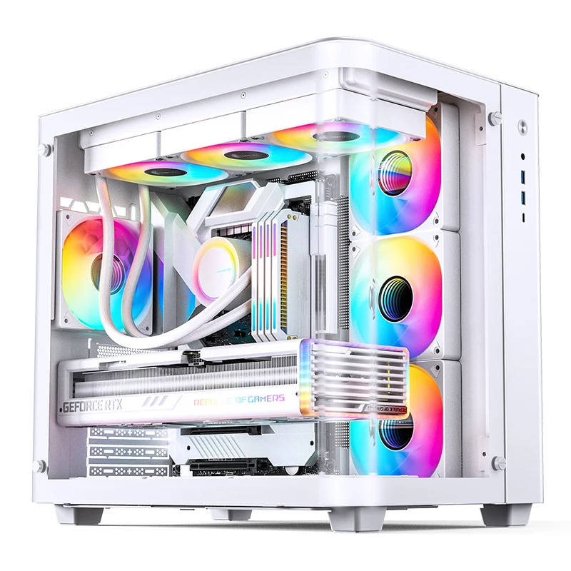JONSBO TK-3 Caja ATX panorámica con USB-C y doble radiador de 360 mm - imagen 3