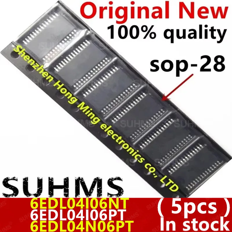 Vista frontal del chipset SUHMS en paquete SOP-28