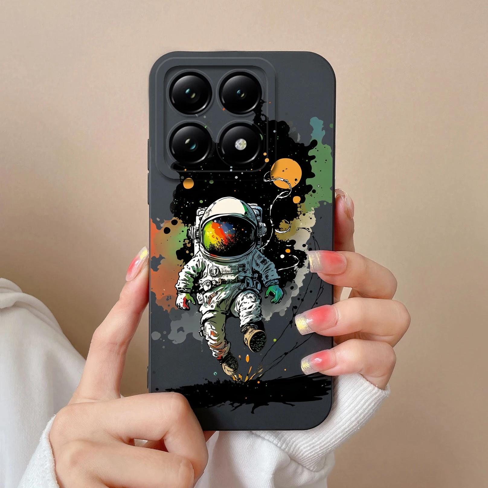 Detalle del diseño decorativo de la carcasa para Xiaomi 14T Pro
