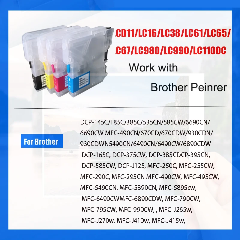 Cartucho tinta Brother DCP, repuesto vacío compatible - imagen 2