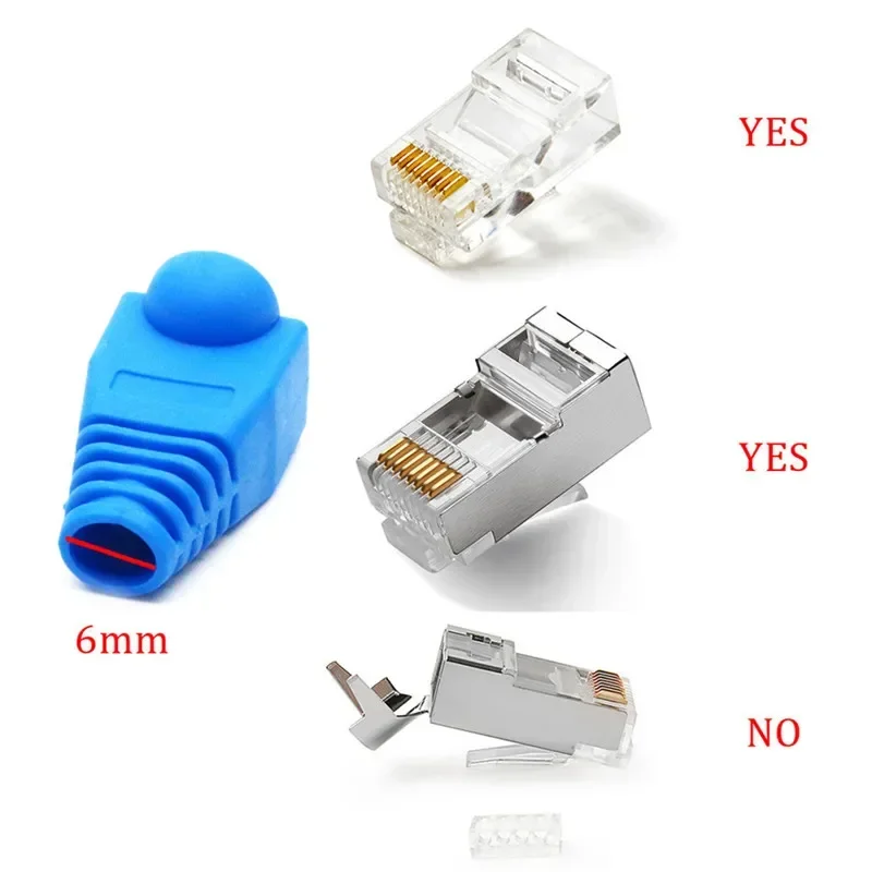 Conector RJ45 Ethernet con Funda Protectora y Bota Alivio Tensión CAT6 - imagen 5