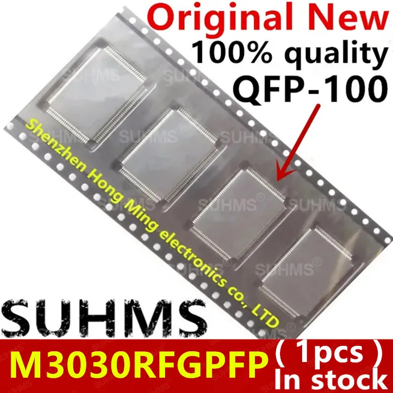 Chipset SUHMS M3030RFGPFP QFP-100 - vista lateral