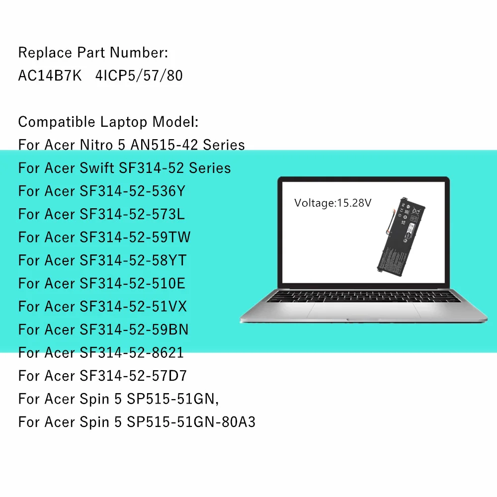 Batería Acer Nitro 5 AN515-42 SF314-52 – Original - imagen 2