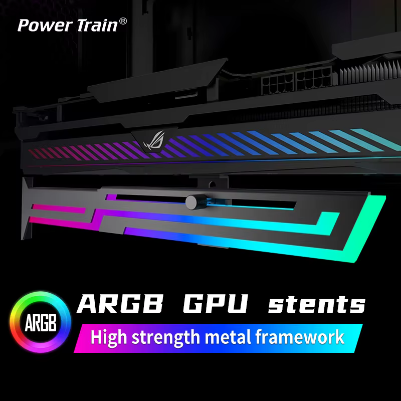 Power Train Soporte Tarjeta Gráfica ARGB Altura Ajustable - imagen 2