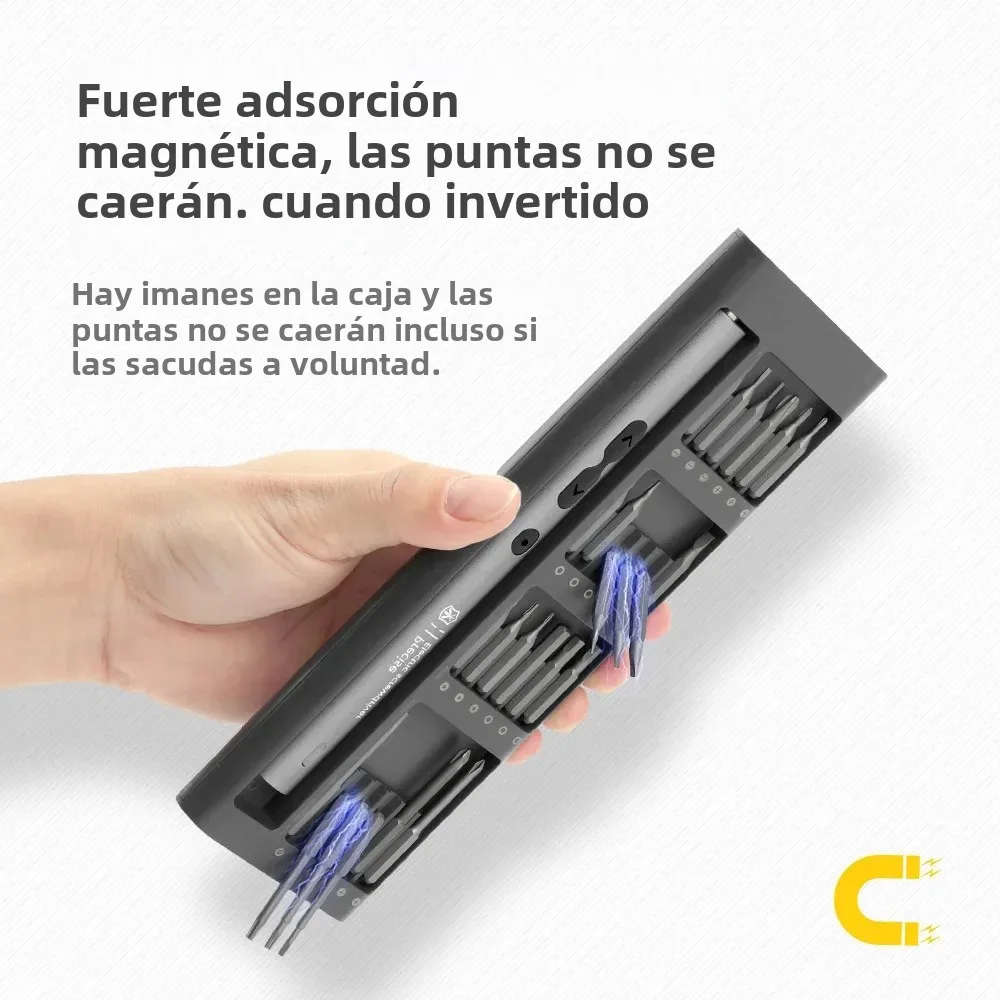 Destornillador Eléctrico USB-C Recargable – Kit Reparación Móviles - imagen 3