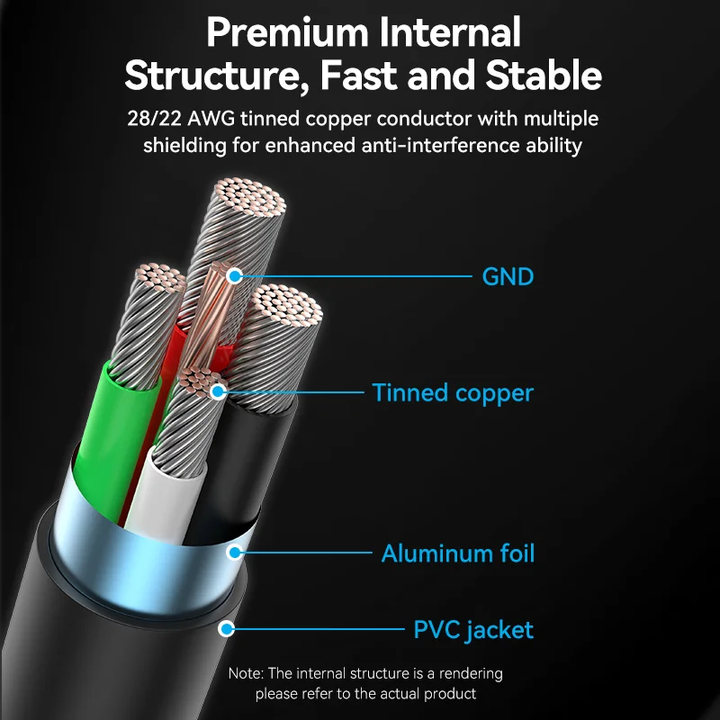Vention Cable Micro USB de Carga Rápida y Datos para Android - imagen 3