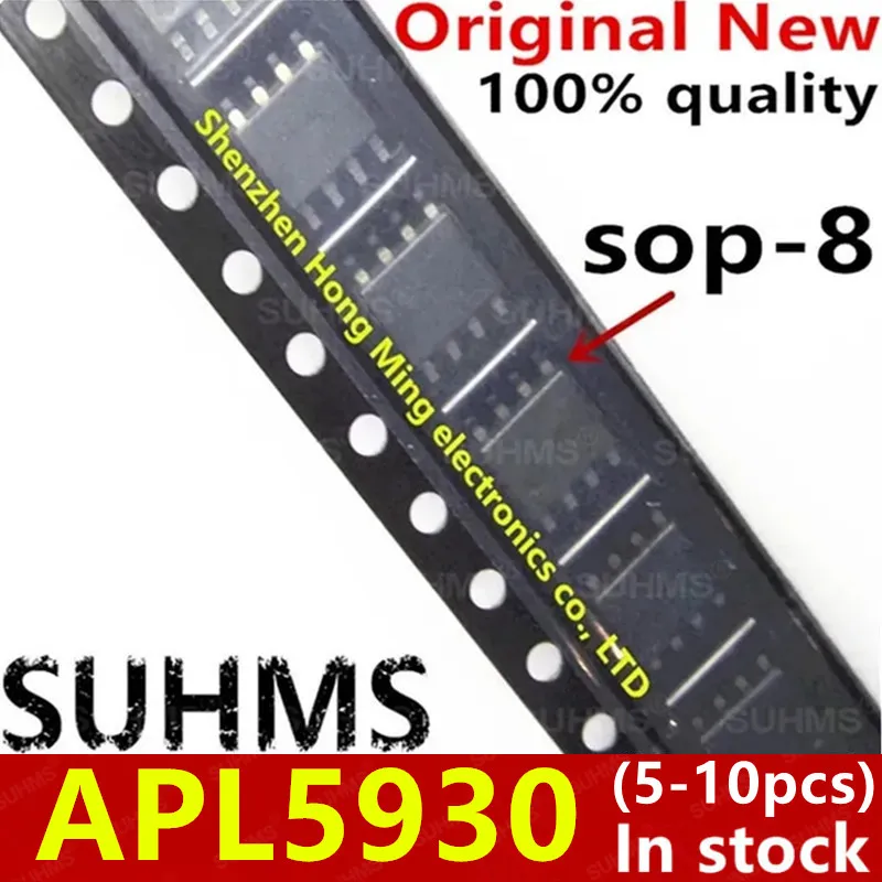 Vista del APL5930KAI-TRG en su encapsulado SOP-8