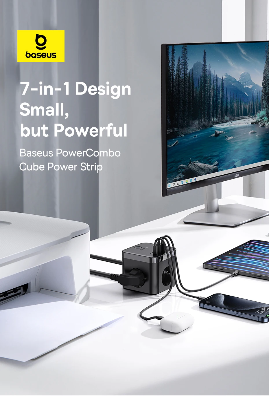 Baseus Regleta con salidas y USB-C