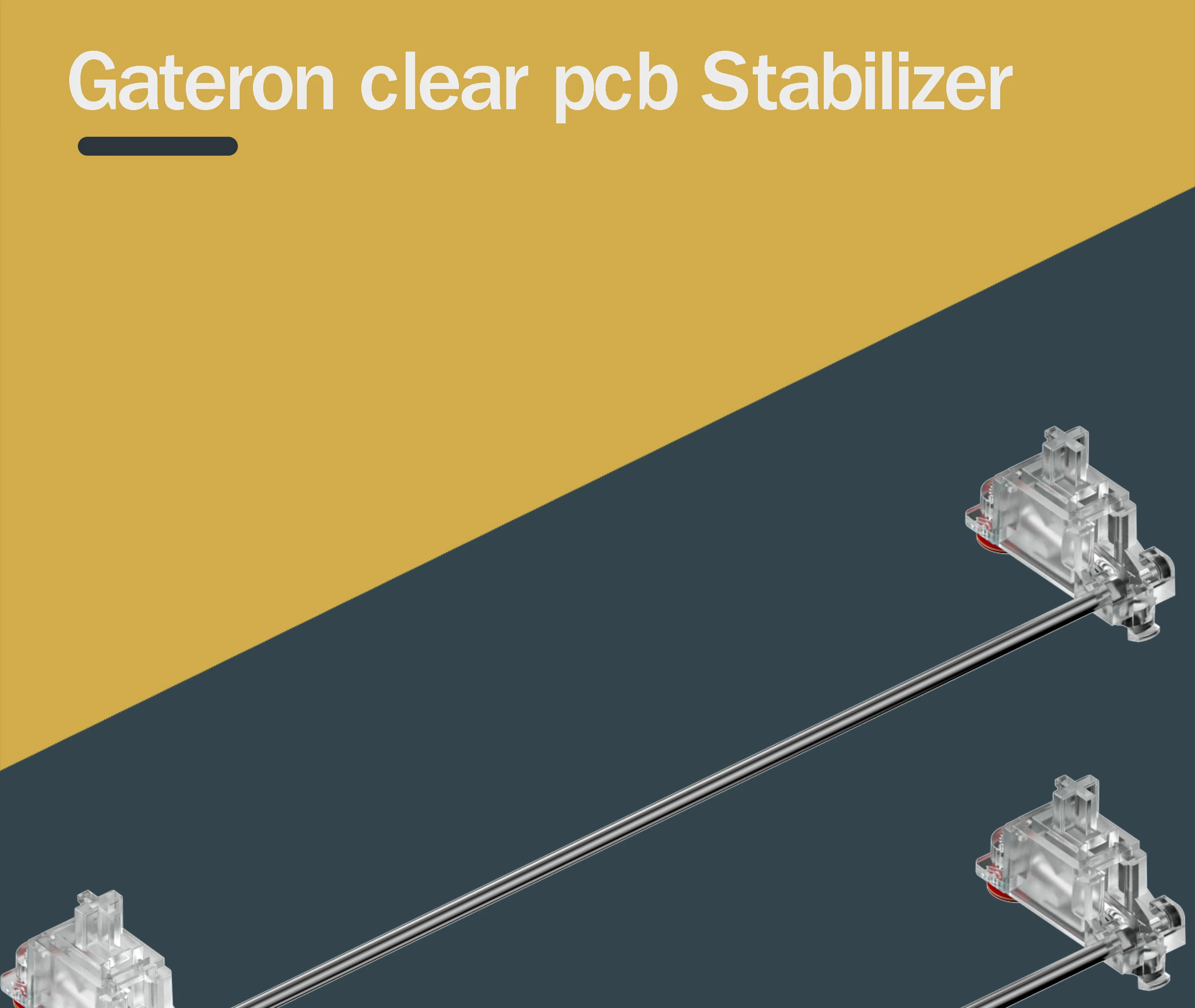 Estabilizadores Gateron V2 con cable integrado