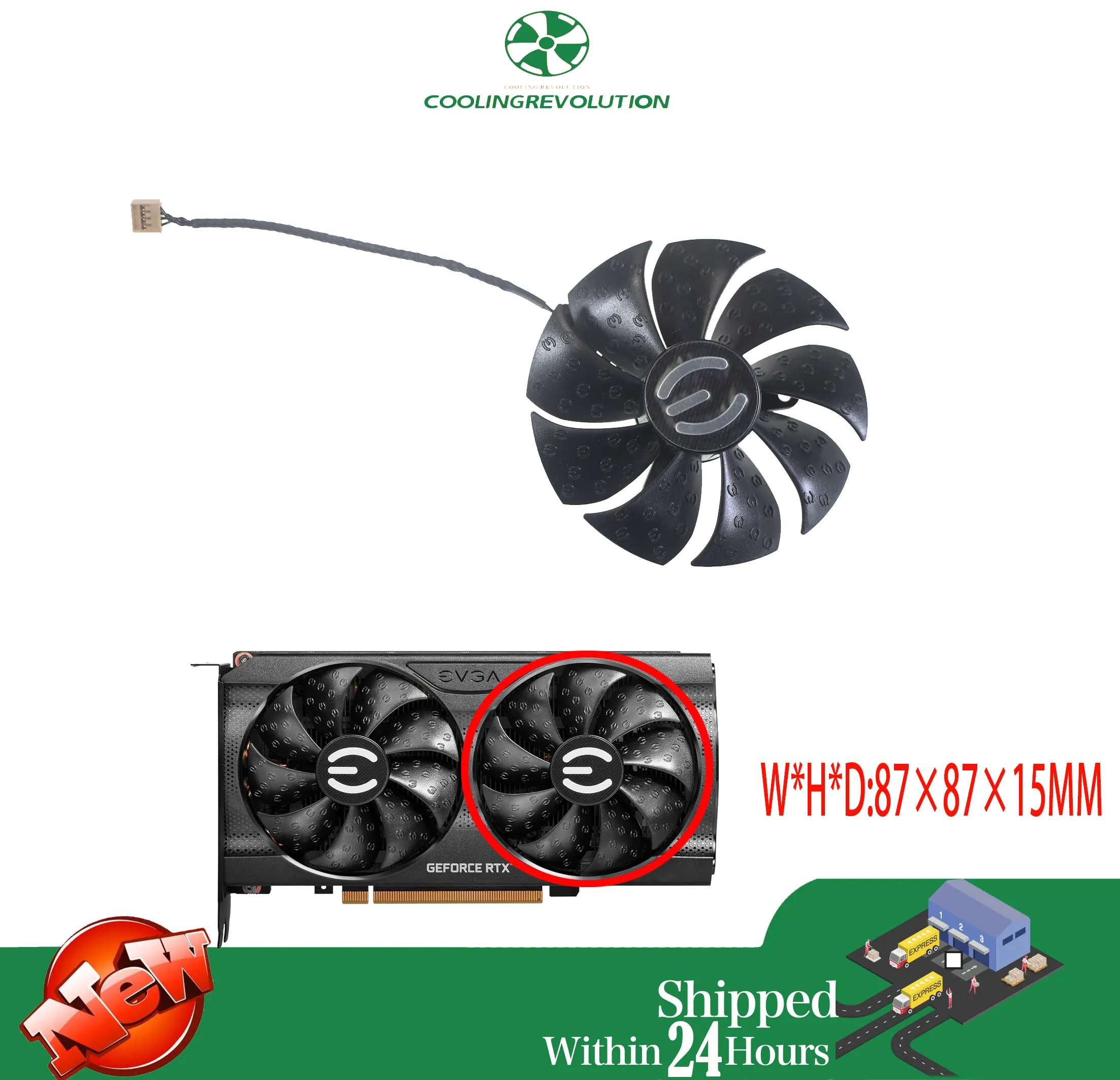 Ventilador visto desde el ángulo lateral
