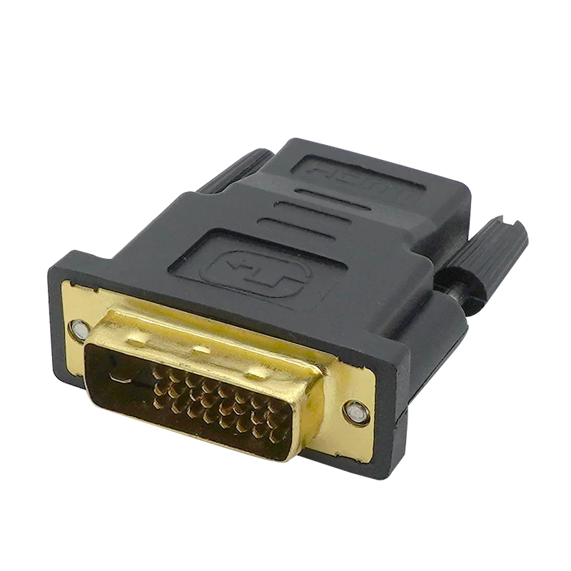 Adaptador DVI macho a hembra vista frontal