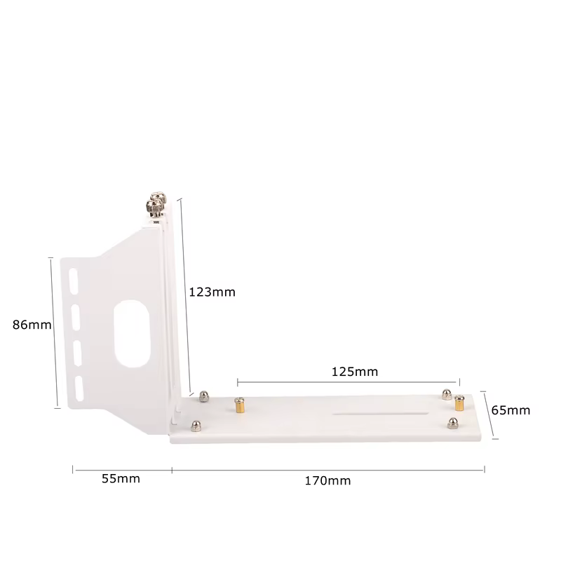 Cable riser PCIe 4.0 X16 con soporte vertical negro