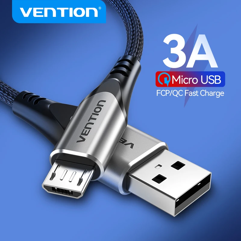 Vention Cable USB-C Nailon 3A Carga Rápida Android
