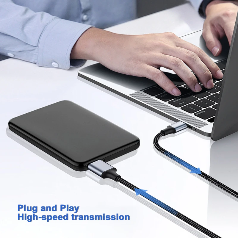 Cable Adaptador USB 3.0 Micro B a USB-C para Disco Duro Externo 5Gbps - imagen 4