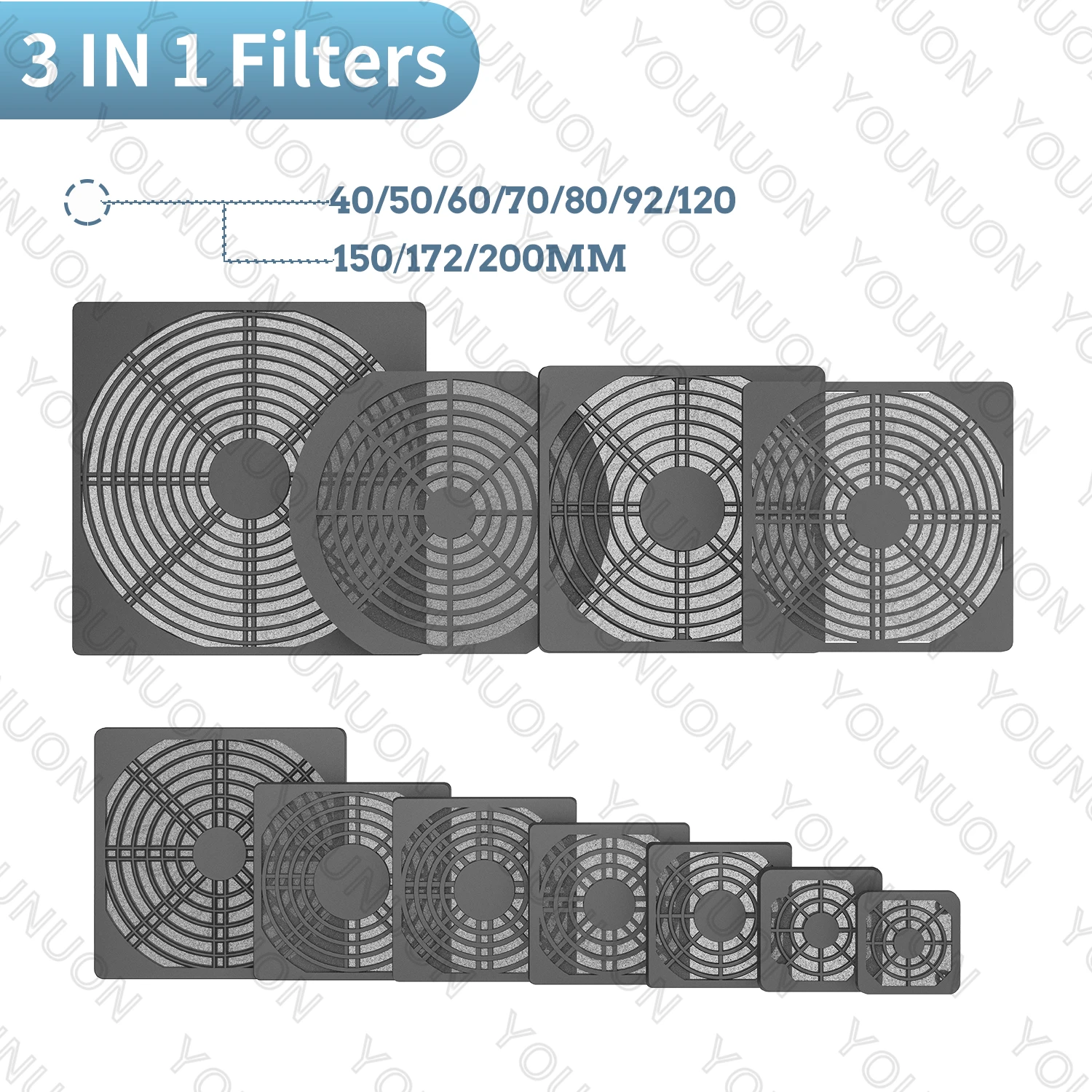 YOUNUON Protector Polvo para Ventilador PC - imagen 4