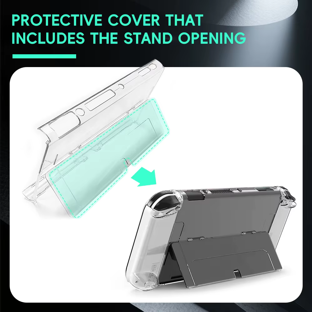 DATA FROG Funda Transparente para Nintendo Switch OLED - imagen 4