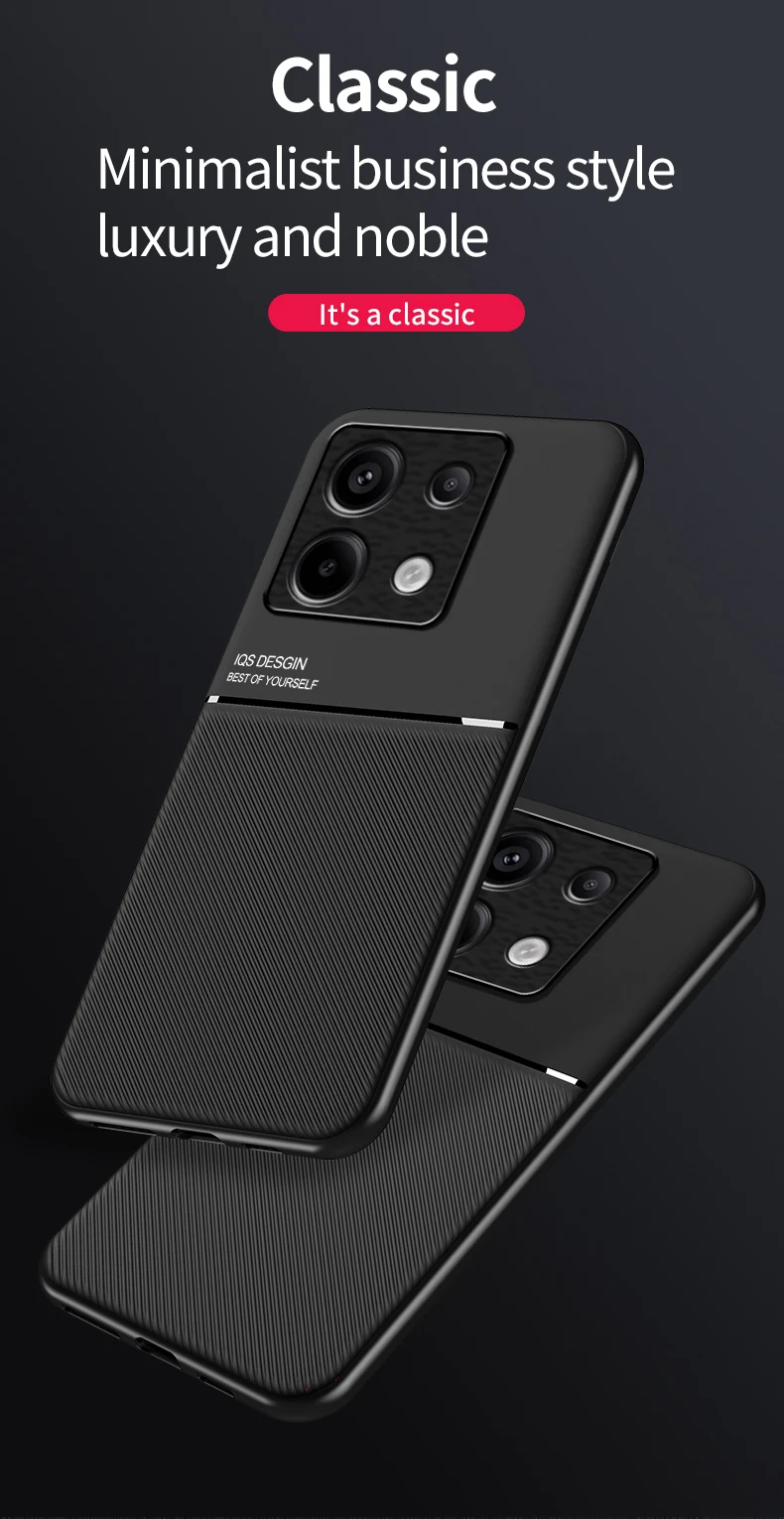 Funda antideslizante con textura de silicone TPU en color negro