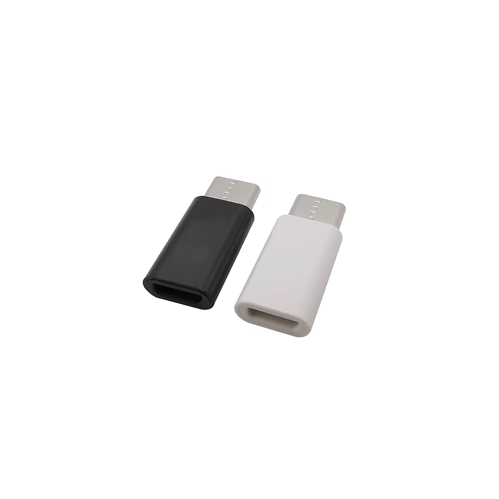 Adaptador USB-C macho a Micro USB hembra para carga y datos - imagen 3