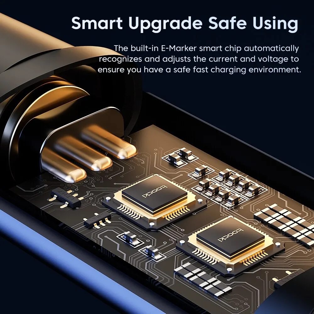 Toocki Cable USB-C 100W carga rápida Xiaomi Huawei Samsung MacBook - imagen 4