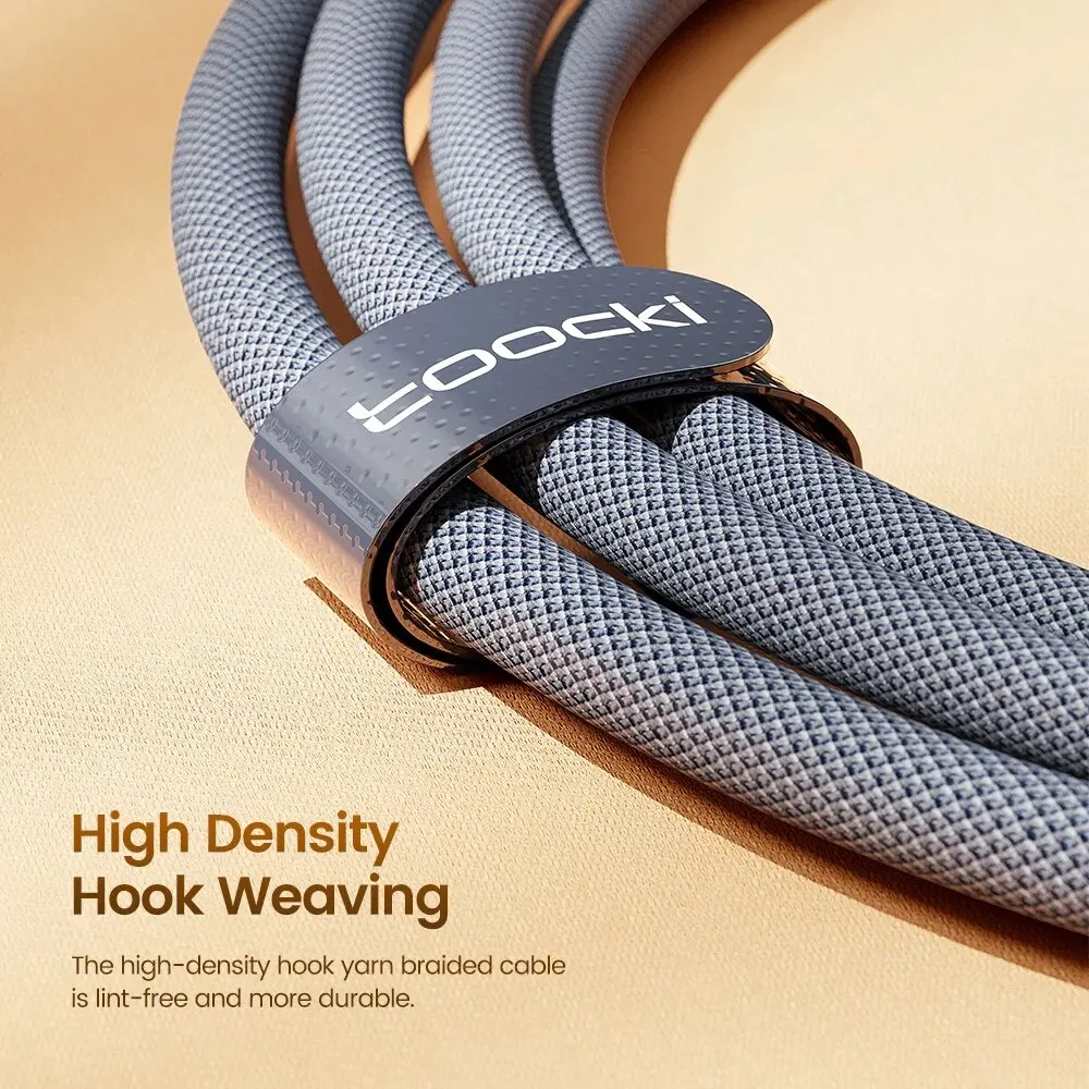 Cable USB-C Toocki 66W Carga Rápida - Samsung Xiaomi Huawei POCO - imagen 4