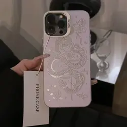 Funda Oppo Diseño Serpiente Mate Rosa Antirayaduras