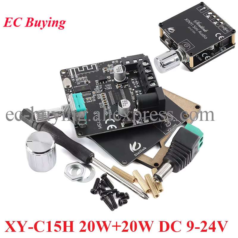Amplificador Bluetooth XY-C15H 5.0 Estéreo Mini