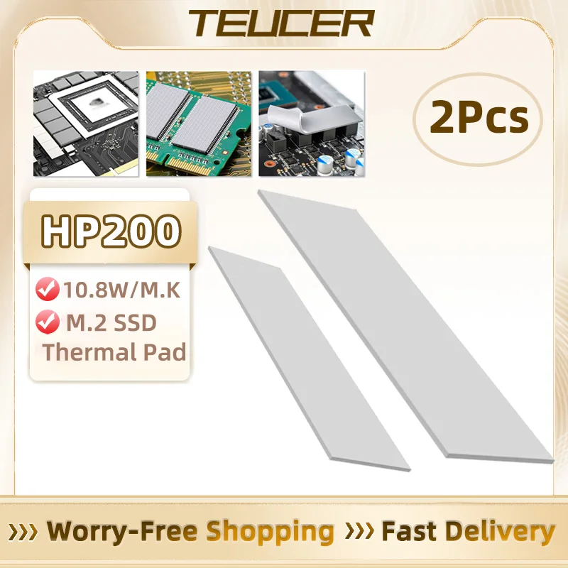 TEUCER Almohadilla Térmica M.2 No Conductora – Refrigeración SSD - imagen 5