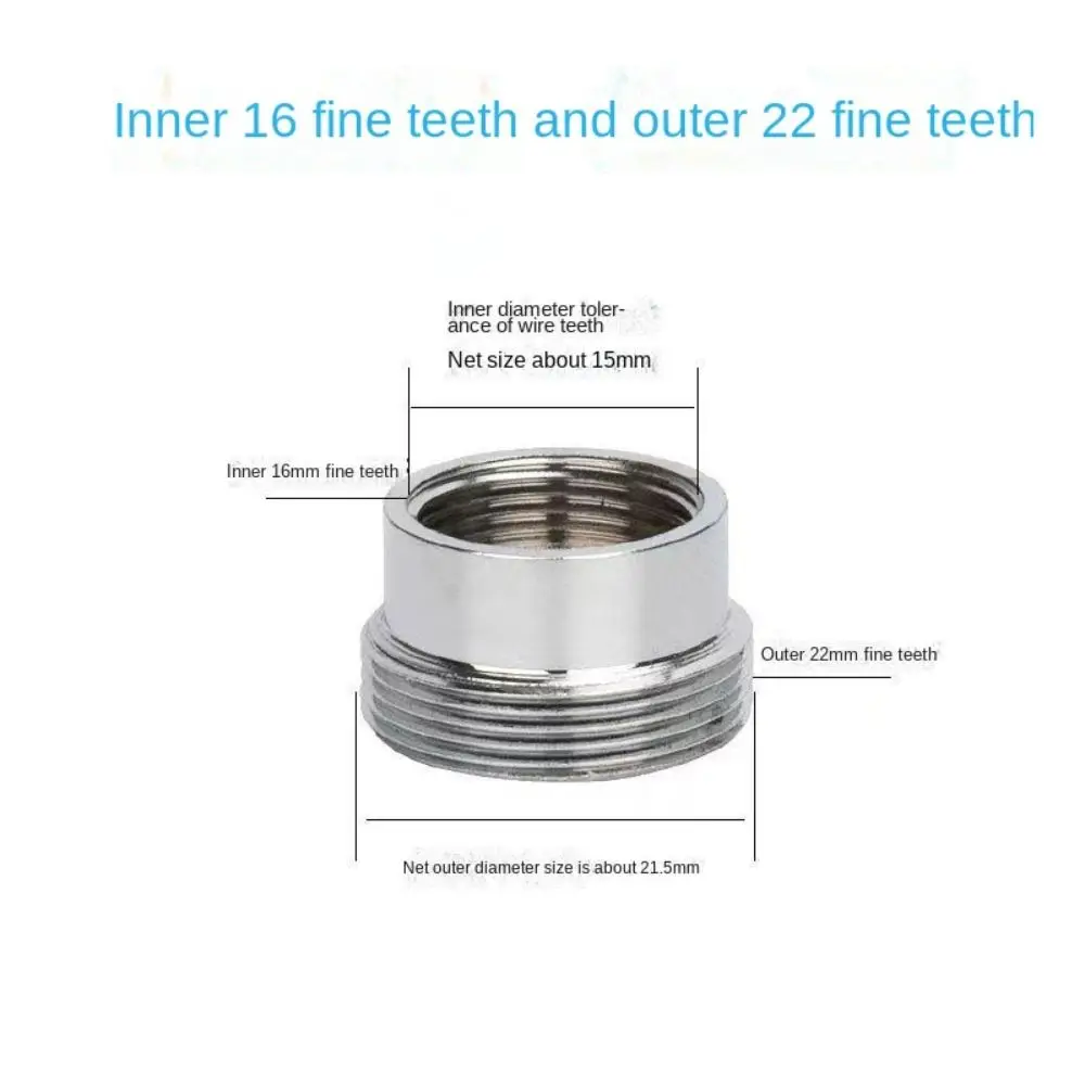 Adaptador grifo cocina metal con arandela ahorro de agua - imagen 4