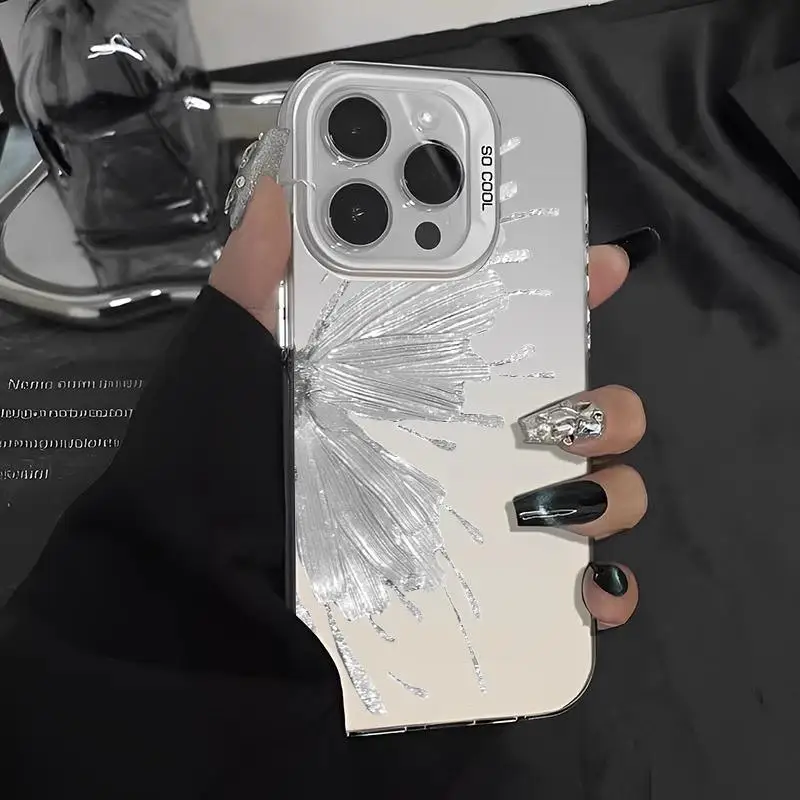 Funda iPhone mariposa con protector de pantalla antirrayas - imagen 2
