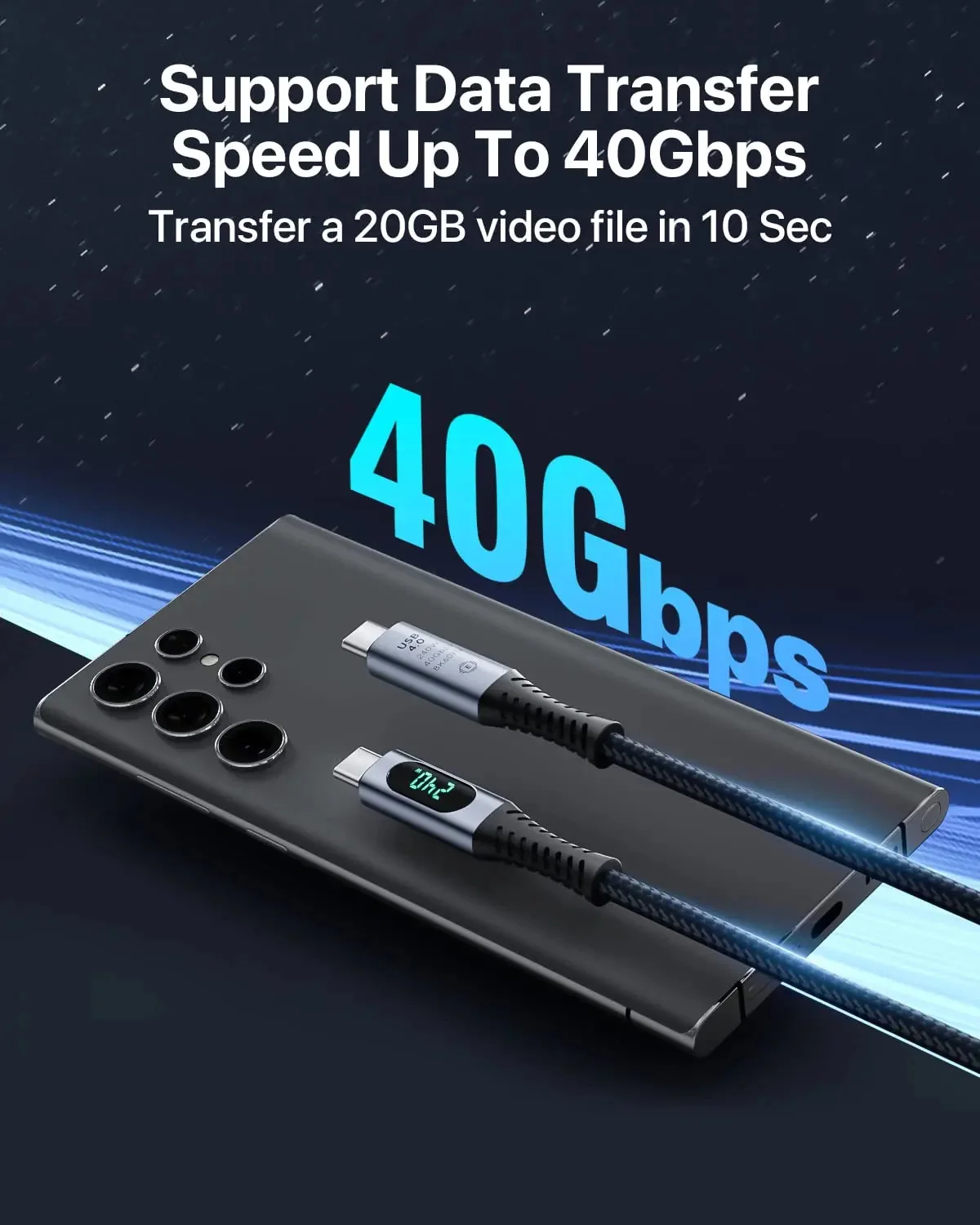 Cable GQZJHOME con transferencia de hasta 40 Gbps