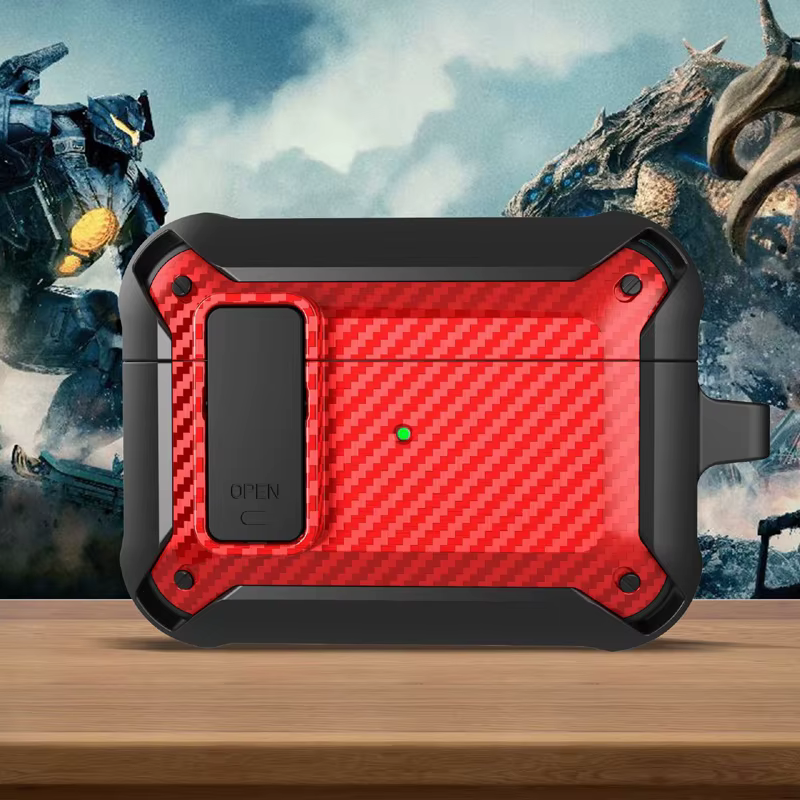 Detalle de la funda a prueba de golpes con acabado premium