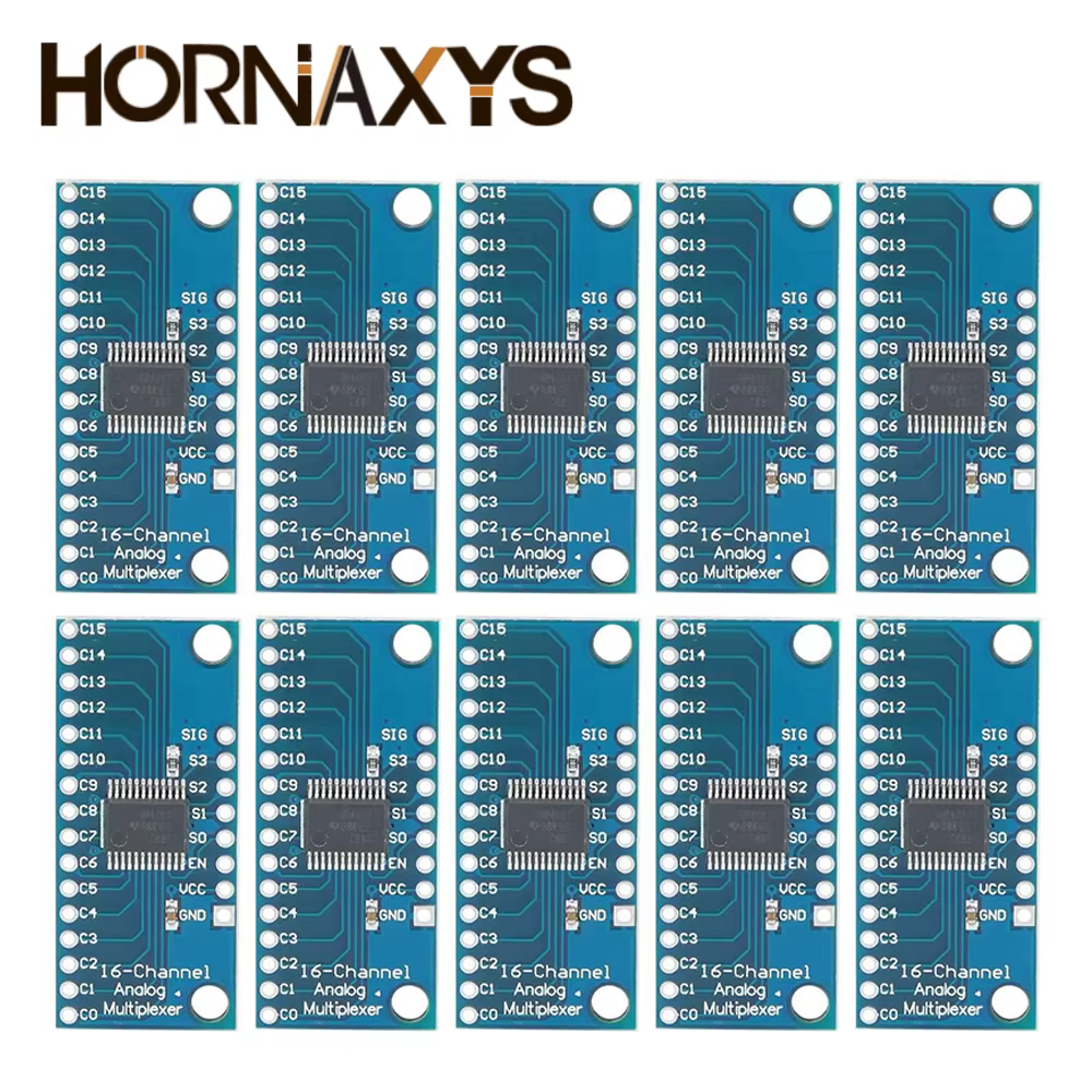 Módulo CD74HC4067 multiplexor de 16 canales vista frontal