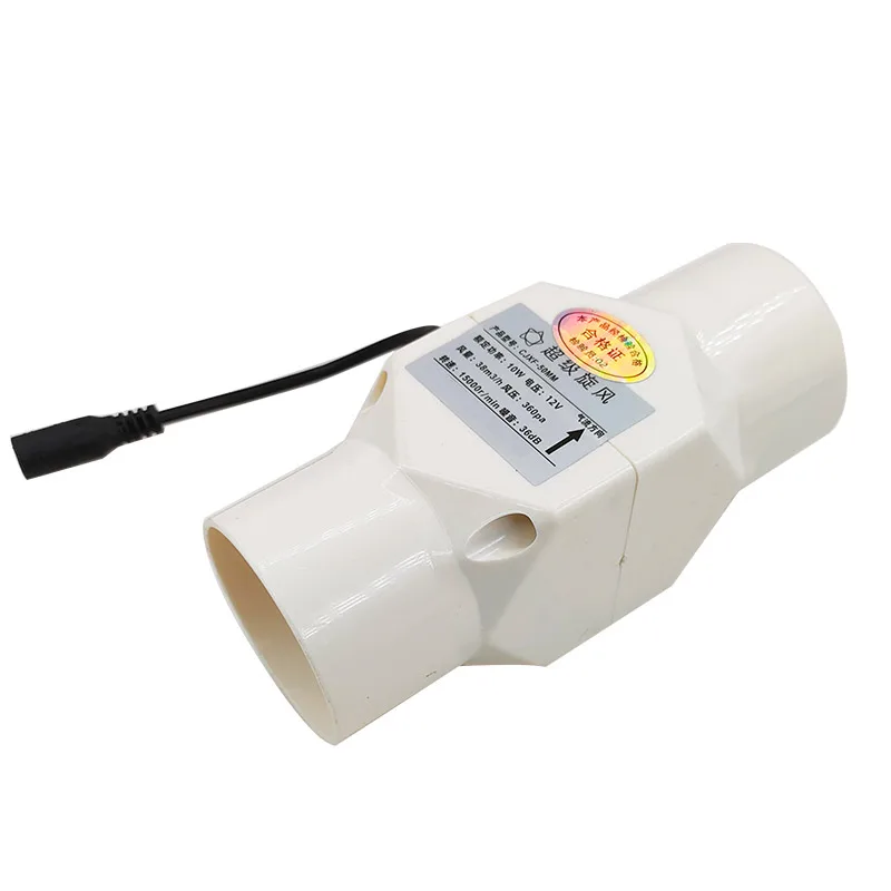 Conducto ventilación velocidad ajustable 12V para baño y cocina - imagen 4