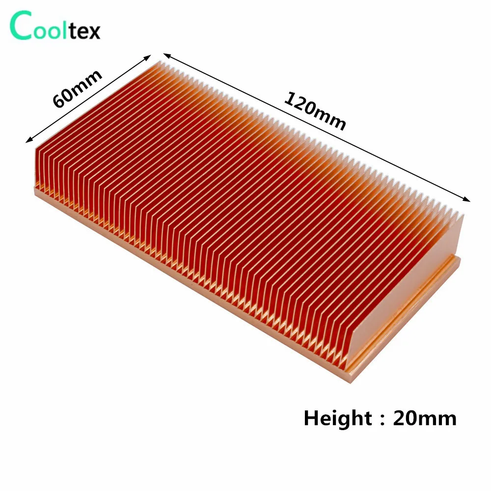 Disipador Cobre Puro con Alas para Chip LED – Refrigeración PC - imagen 3