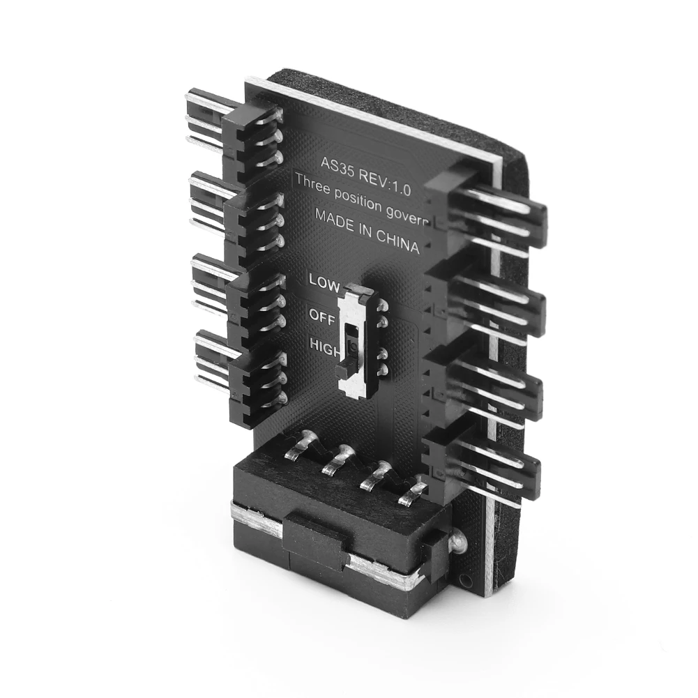 Hub divisor ventiladores PC PWM SATA conector pines - imagen 5