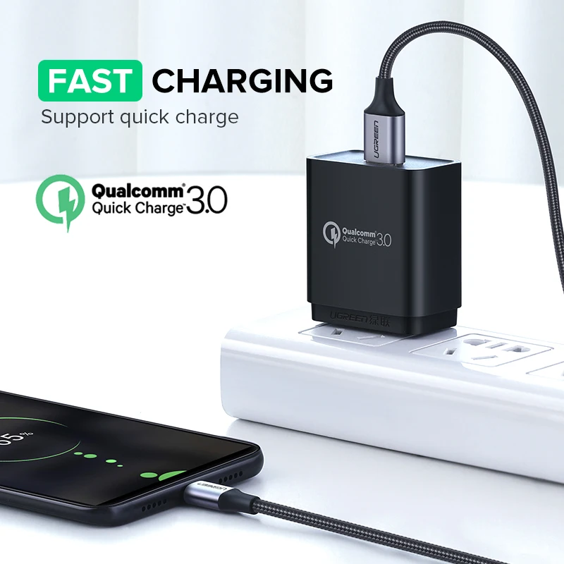 UGREEN Cable Micro USB 3A 1,5 m - Carga rapida y datos - imagen 5