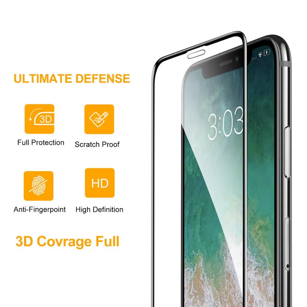 Protector Pantalla Vidrio Templado 9H iPhone 11 13 Pro Max - imagen 5