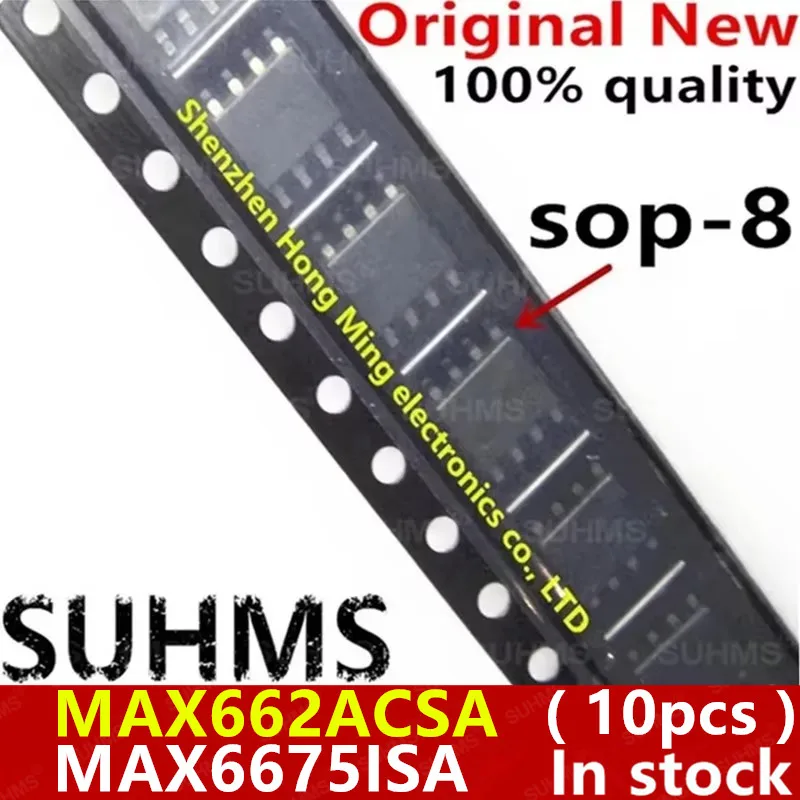 Chip MAX662A SOP-8 vista frontal