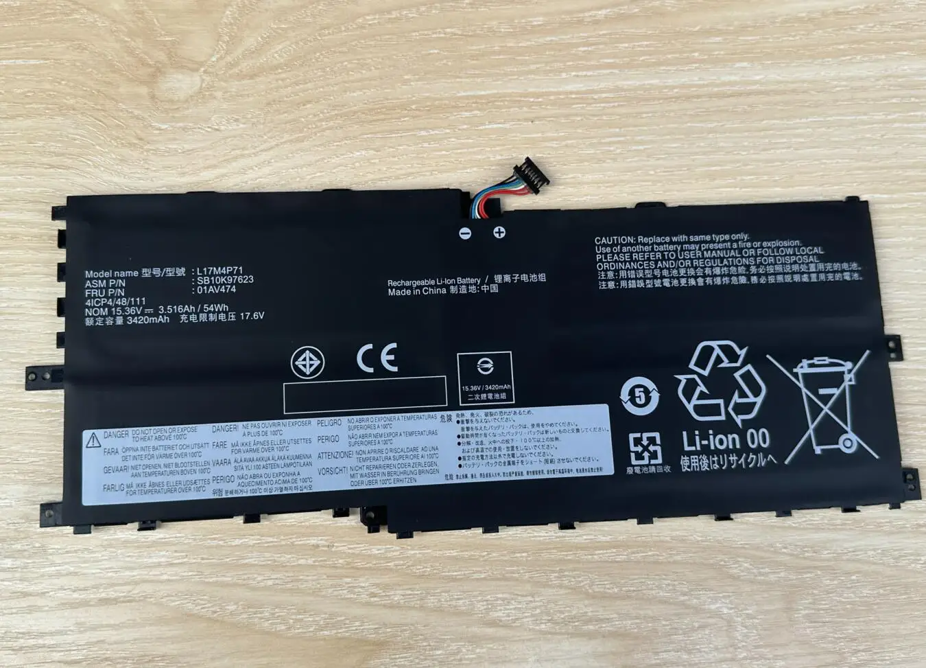 Batería Lenovo ThinkPad X1 Yoga 2018 de Repuesto Compatible - imagen 4