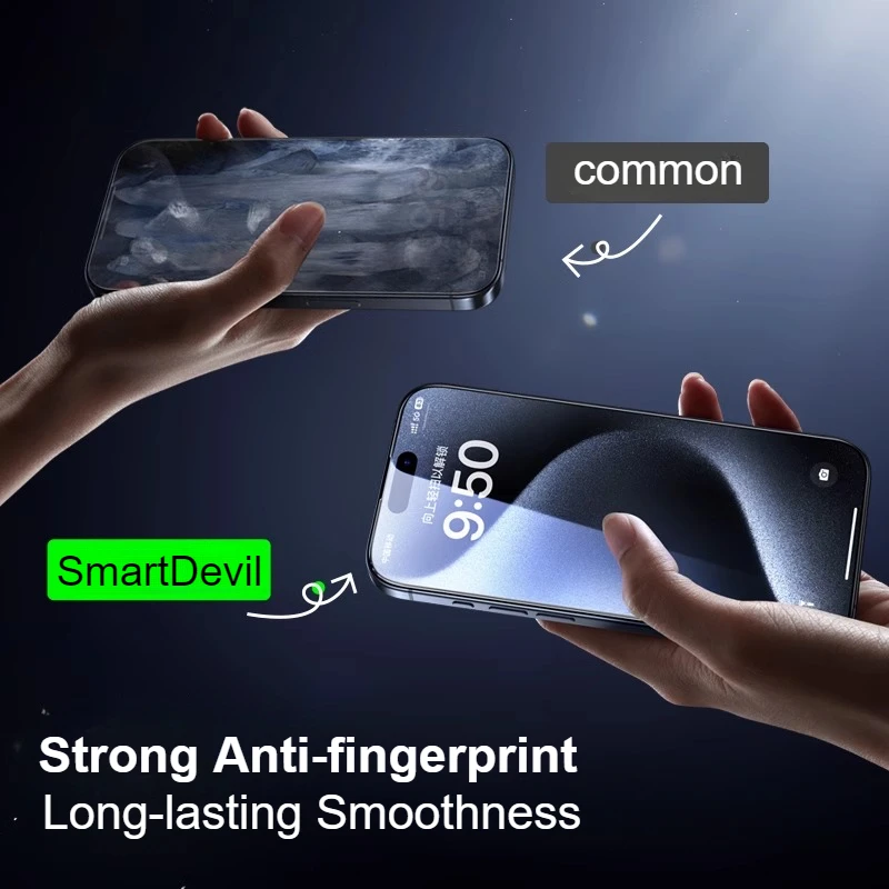SmartDevil Protector iPhone - Vidrio templado para 15 Pro Max - imagen 2