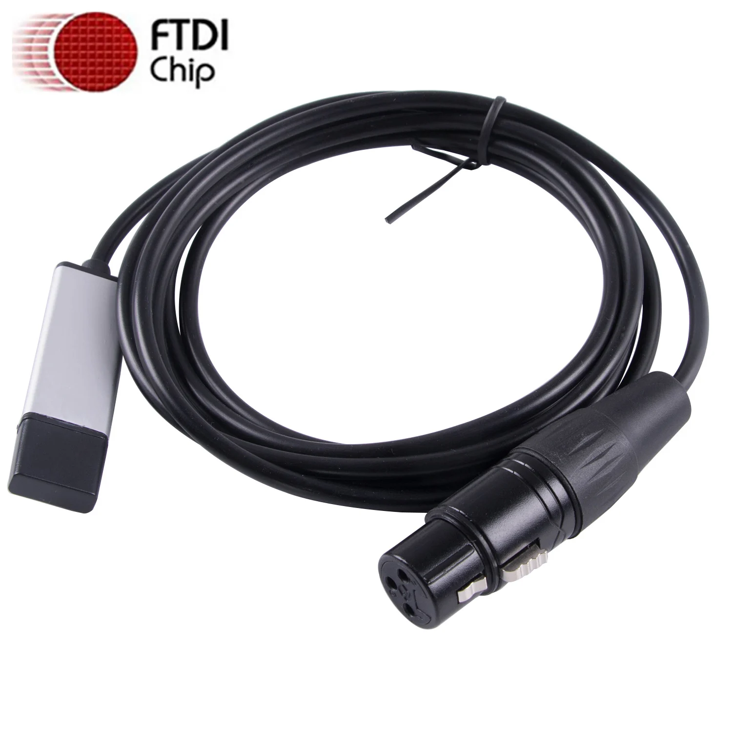 Adaptador USB DMX512 con cable giratorio