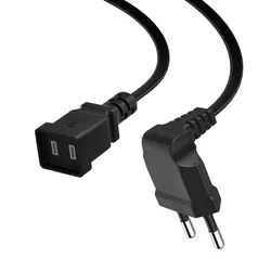 Adaptador Enchufe Americano Europeo con Cable de Viaje