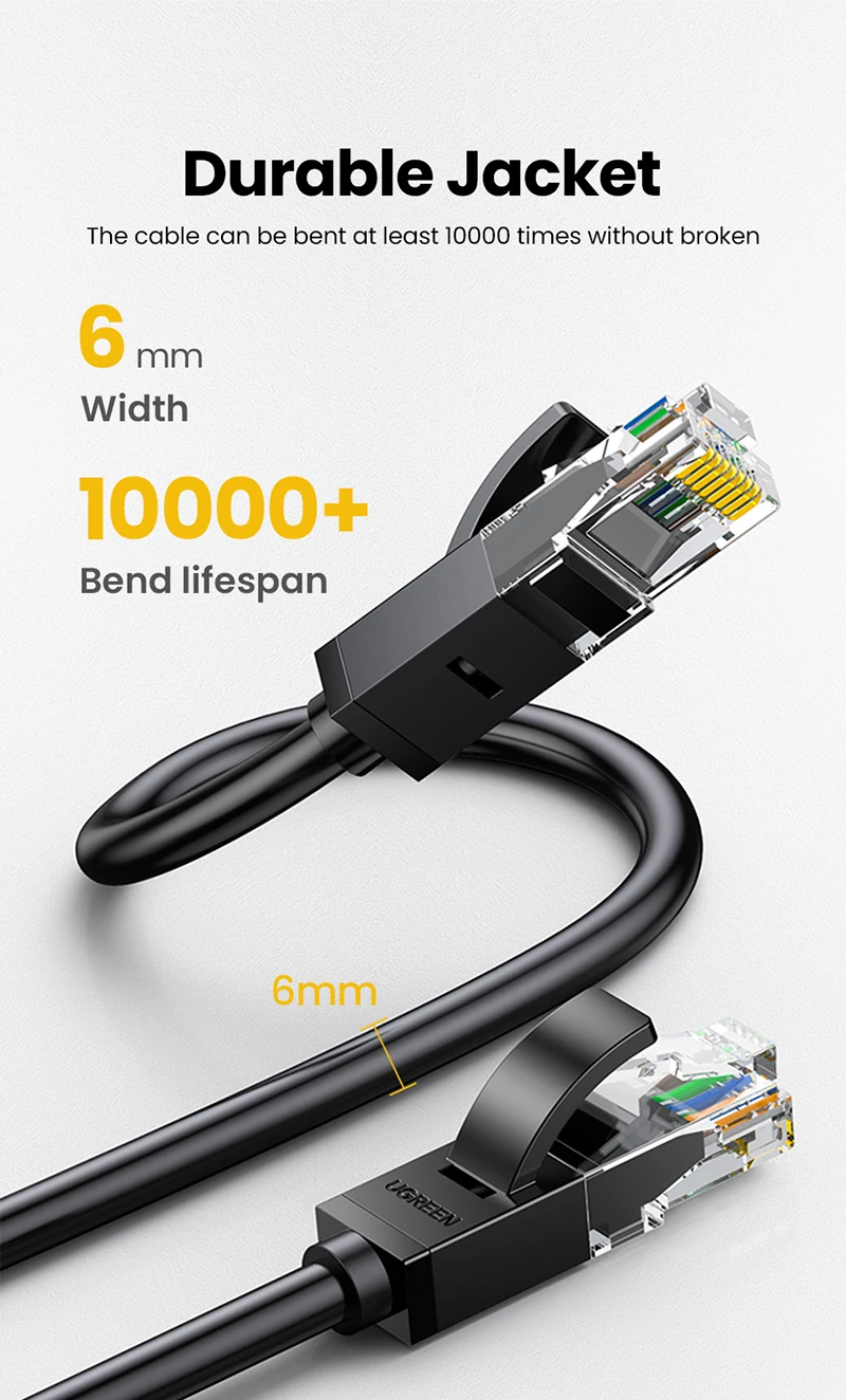 Cable enrollado listo para usar