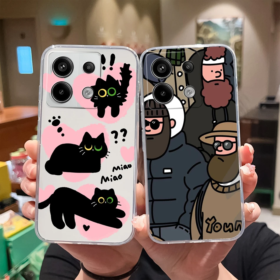 Funda TPU Transparente Poco X6 Pro – Diseño Divertido Antigolpes - imagen 2