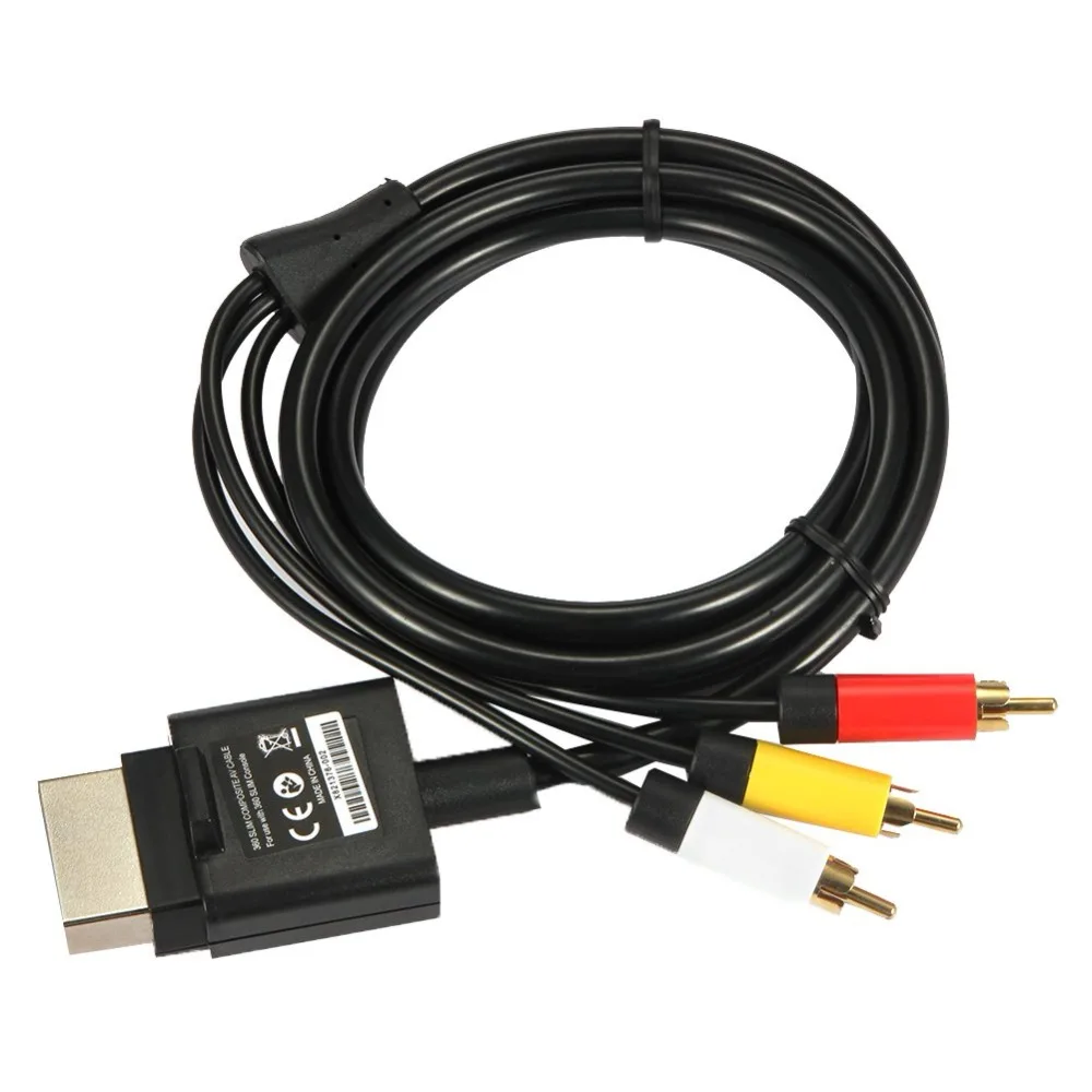 Cable AV RCA vídeo compuesto para Xbox delgado conectores - imagen 3