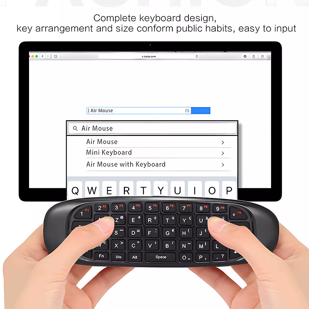 Teclado C120 en uso con Android TV Box