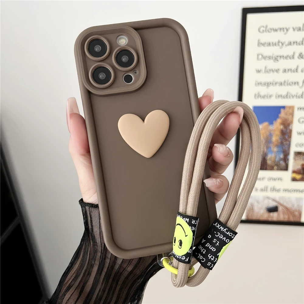 Funda Samsung Corazón 3D Antigolpes con Cordón Muñeca - imagen 2