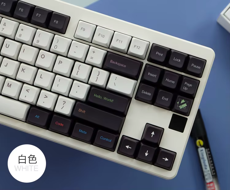 Juego completo distribuido mostrando todas las teclas