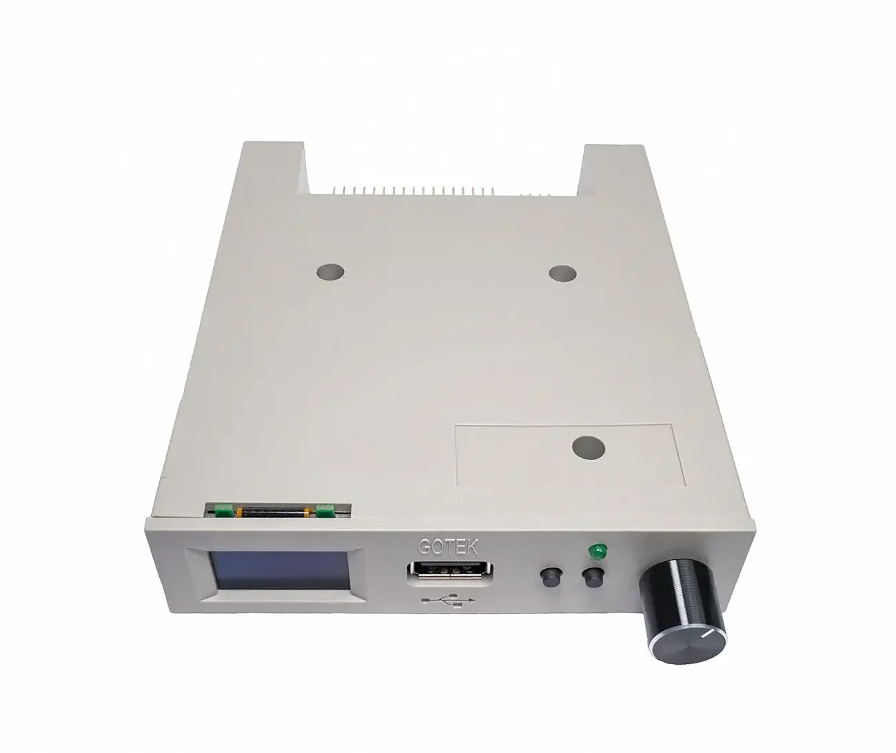 Vista del emulador con pantalla OLED