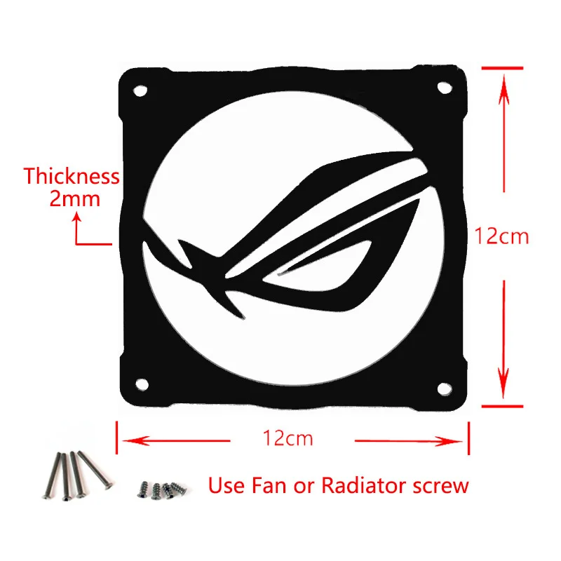 Cubierta de radiador Bykski en negro